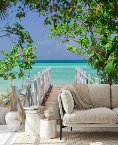 Bridge to the Beach Wallpaper Mural
