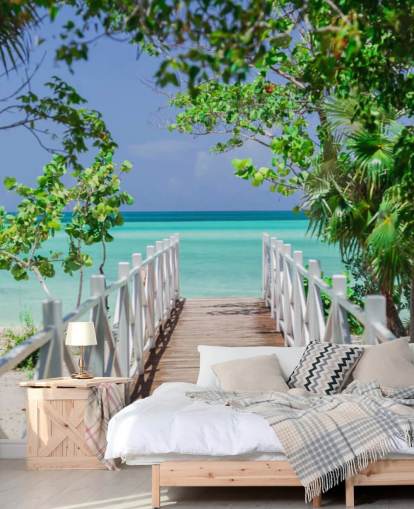 Bridge to the Beach Wallpaper Mural