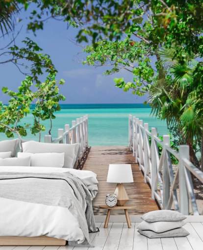 Bridge to the Beach Wallpaper Mural