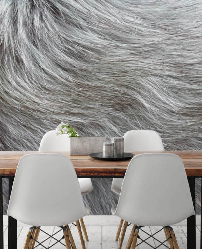 Grå fluffig päls Print Bakgrund Grå fluffig päls Print Bakgrund