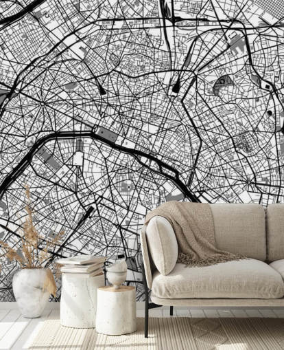 Map of Paris Mural Map of Paris Mural