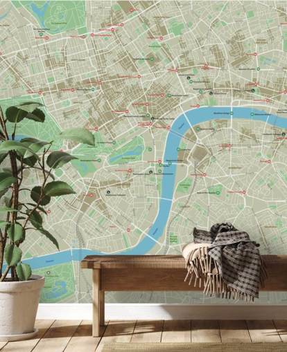 Stadtplan von London Fototapete