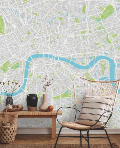 Fargerik London Kart Bakgrunn