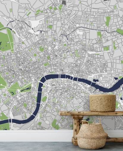 Illustration kort over London