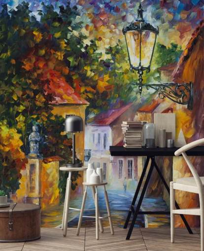 papier peint de rue méditerranéenne