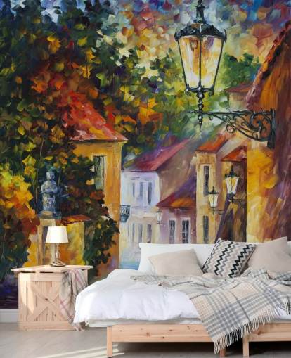 papier peint de rue méditerranéenne