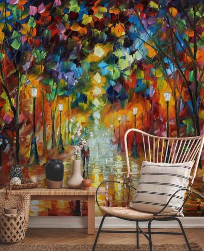 mehrfarbige Straßentapete mit dem Titel Farewell to Anger von Leonid Afremov für Schlafzimmer, Wohnzimmer und Badezimmer mehrfarbige Straßentapete mit dem Titel Farewell to Anger von Leonid Afremov für Schlafzimmer, Wohnzimmer und Badezimmer