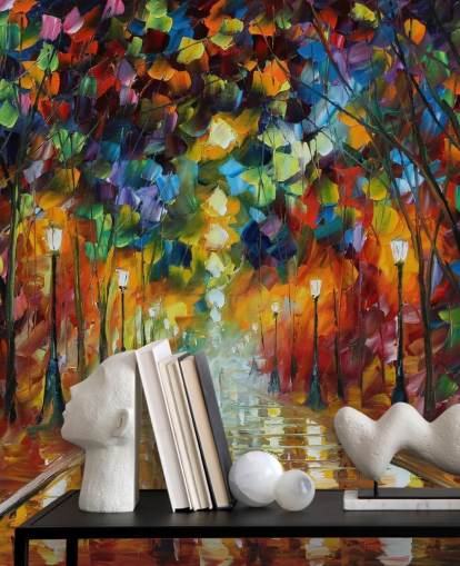 papier peint de rue multicolore intitulé Farewell to Anger de Leonid Afremov pour les chambres, les salons et les salles de bain papier peint de rue multicolore intitulé Farewell to Anger de Leonid Afremov pour les chambres, les salons et les salles de bain