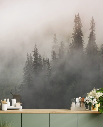 Alaska Rainforest muurschildering