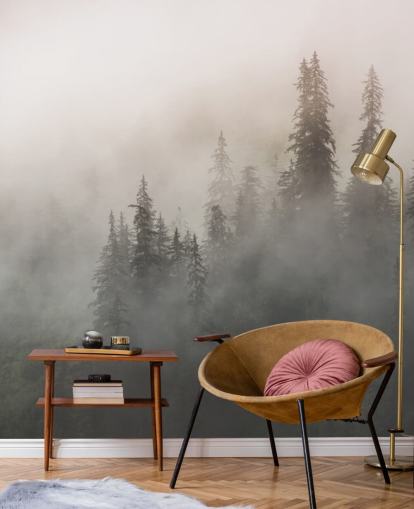 Decorazione murale con foresta pluviale dell'Alaska Decorazione murale con foresta pluviale dell'Alaska