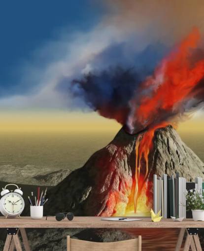 Papel pintado Humo de volcán Papel pintado Humo de volcán