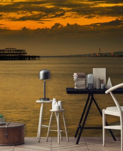 Sonnenuntergang Sand Tapete