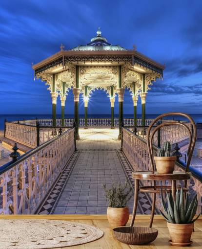 customizable brighton beach wall mural called Brighton Bandstand from Anthony Bryant customizable brighton beach wall mural called Brighton Bandstand from Anthony Bryant