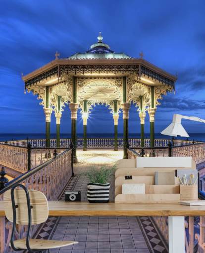 Brighton Bandstand Bakgrund