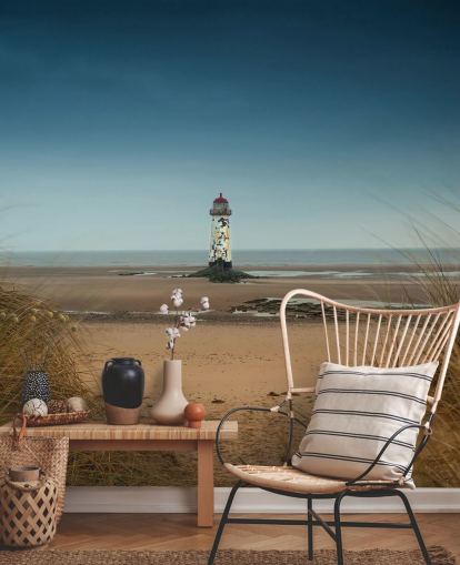 Papel de Parede Old Lighthouse on Beach