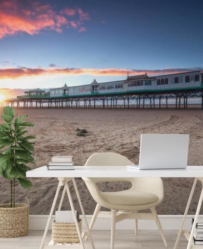 Lytham St Annes Sunset Beach Wallpaper