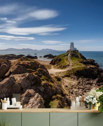 Rocky Coast and Lighthouse Wallpaper