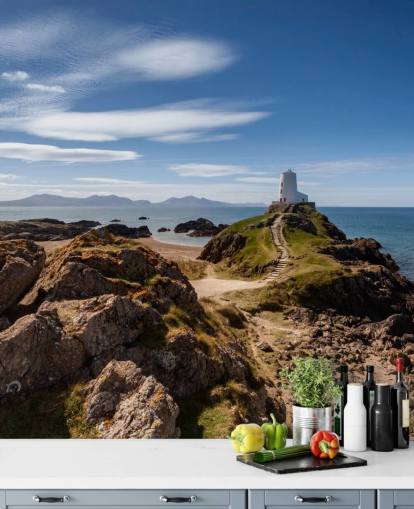 Rocky Coast and Lighthouse Wallpaper