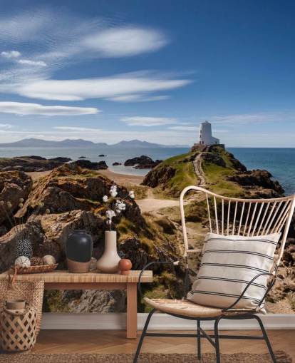 Rocky Coast and Lighthouse Wallpaper