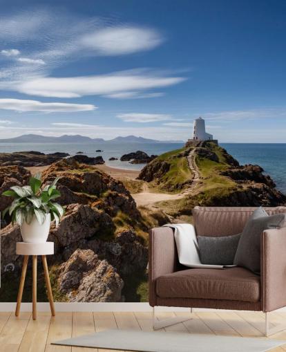 Rocky Coast and Lighthouse Wallpaper