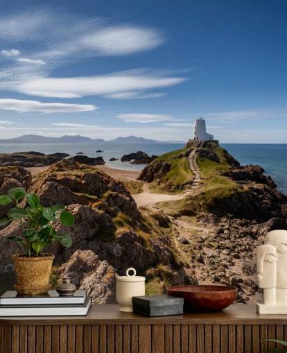 Papier Peint Rocky Coast et Lighthouse