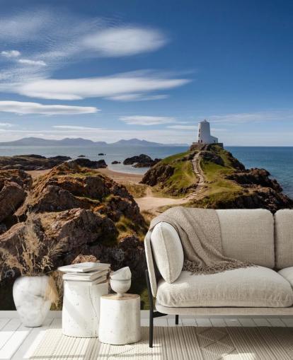 Rocky Coast and Lighthouse Wallpaper