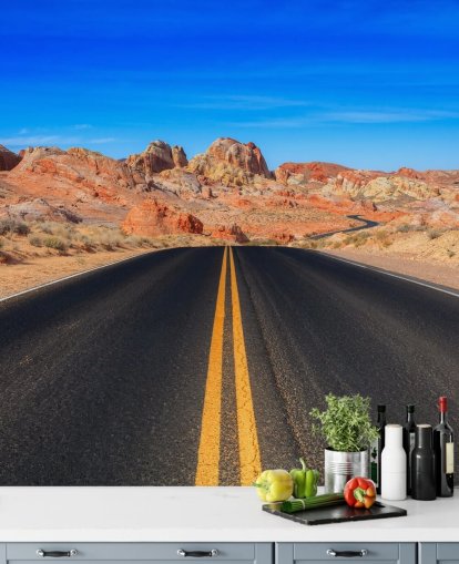 Valley of Fire Road Wall Mural Valley of Fire Road Wall Mural