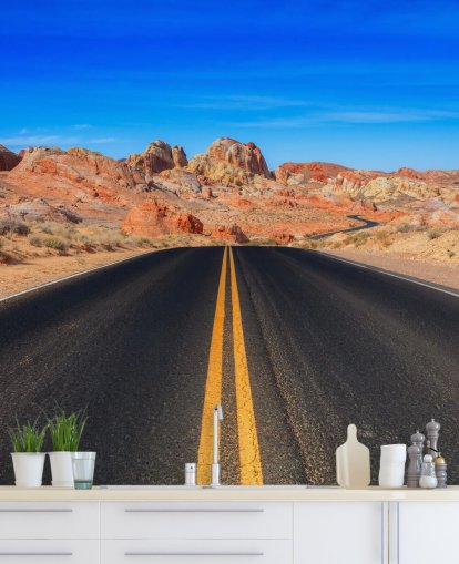 Valley of Fire Road Wall Mural Valley of Fire Road Wall Mural