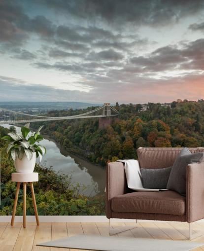 Autumn Time at Bristol Bridge Wall Mural