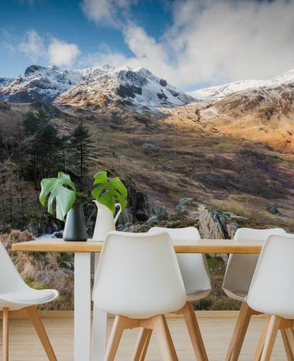 hermoso fondo de pantalla de paisajes llamado Snow Mountains Snowdonia por Anthony Bryant Photography