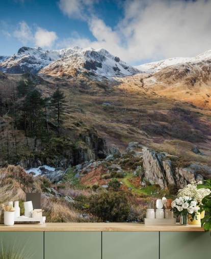 prachtig landschapsbehang genaamd Snow Mountains Snowdonia van Anthony Bryant Photography prachtig landschapsbehang genaamd Snow Mountains Snowdonia van Anthony Bryant Photography