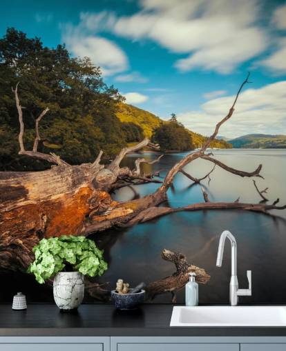 Decorazione murale con lago Windermere