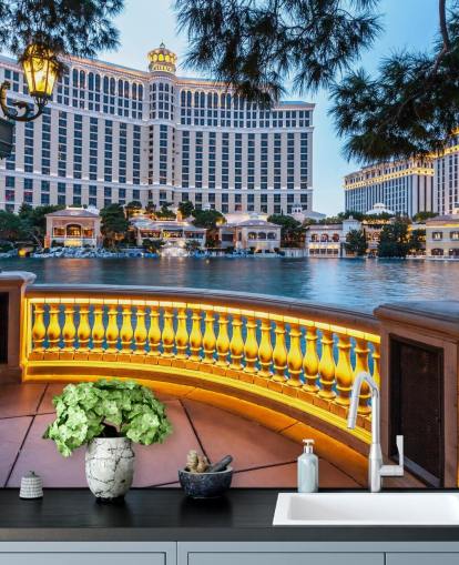 Bellagio Sunset Wall Mural Bellagio Sunset Wall Mural