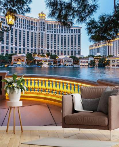 Bellagio solnedgången väggmålning