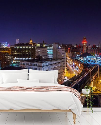 Manchester Oxford Road Skyline Wall Mural