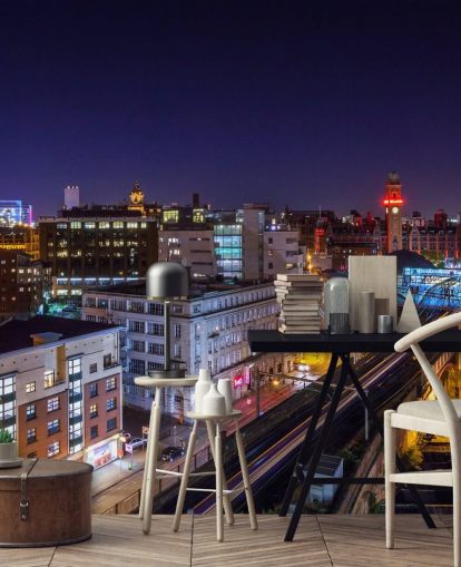 Manchester Oxford Road Skyline Wall Mural