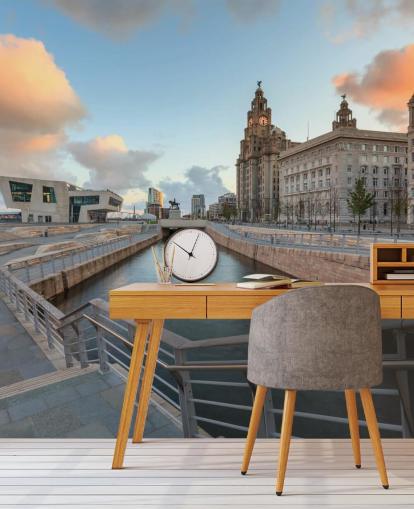 edifícios de liverpool e papel de parede
