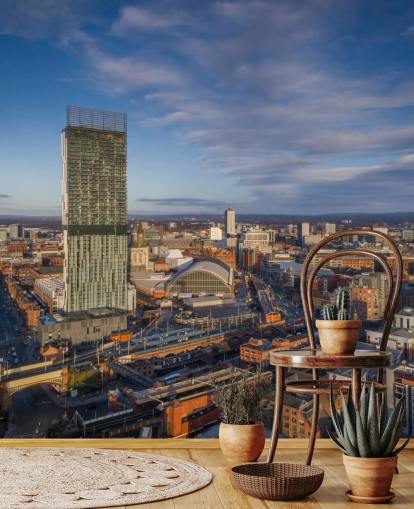 Manchester City Aerial Wall Mural
