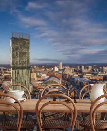 Manchester City Aerial Wall Mural
