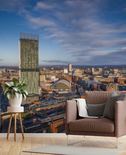 Manchester City Aerial Wall Mural