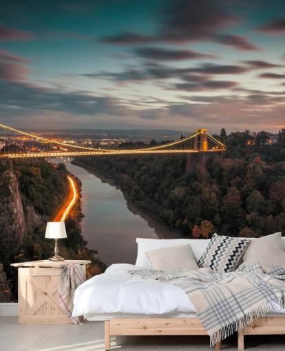 tilpasselig brovægmaleri kaldet Bristol Clifton Suspension Bridge fra fotograf Anthony Bryant tilpasselig brovægmaleri kaldet Bristol Clifton Suspension Bridge fra fotograf Anthony Bryant