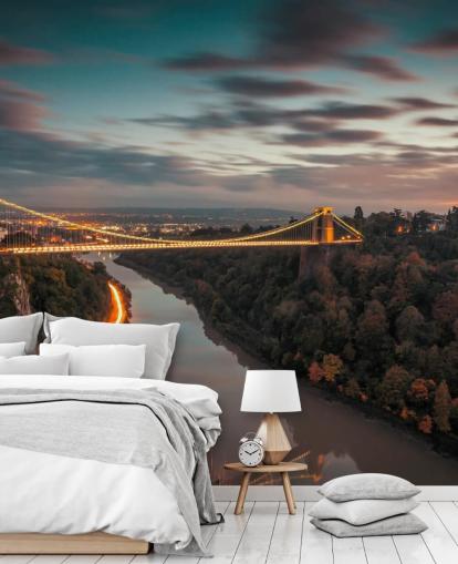mural de pared de puente personalizable llamado Bristol Clifton Suspension Bridge del fotógrafo Anthony Bryant mural de pared de puente personalizable llamado Bristol Clifton Suspension Bridge del fotógrafo Anthony Bryant