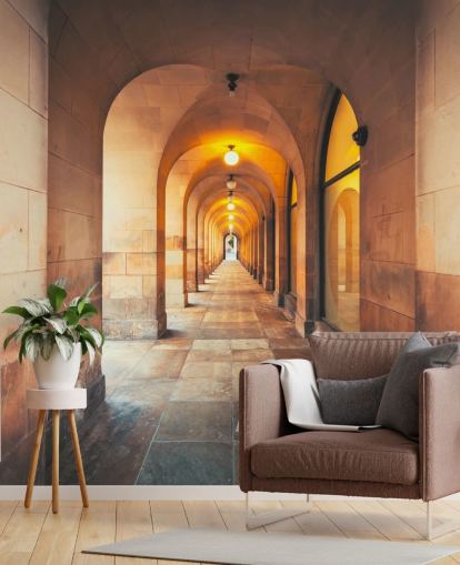 Mural de pared Paseo por la biblioteca