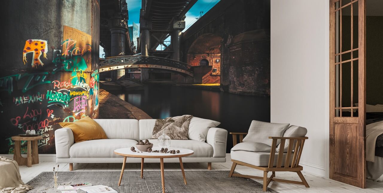 Castlefield Industrial Bridges Wall Mural Wallsauce US