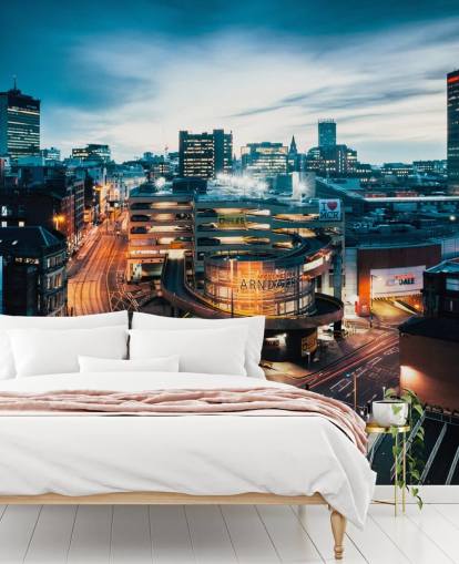 customizable manchester wall mural called Manchester Skyline Night by Anthony Bryant customizable manchester wall mural called Manchester Skyline Night by Anthony Bryant