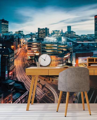 Mural de pared Skyline de Manchester Mural de pared Skyline de Manchester