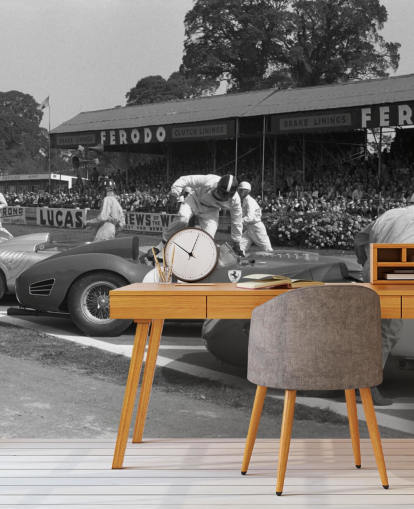 Svart og hvitt Vintage Cars Bakgrunn