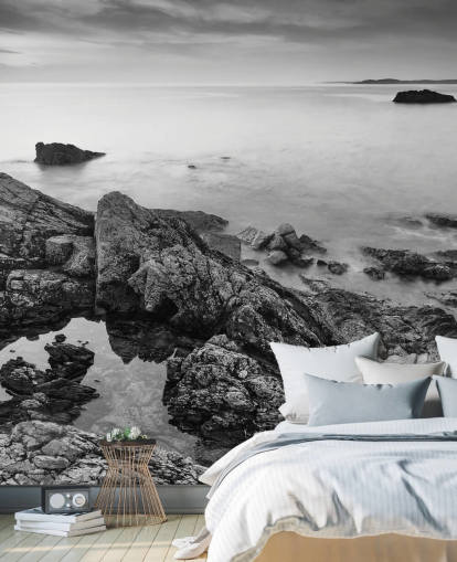 Sort og hvid kystnære tapet