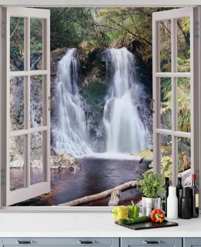 Foss Window View Bakgrunn