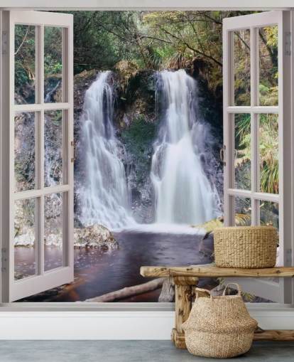 Foss Window View Bakgrunn Foss Window View Bakgrunn